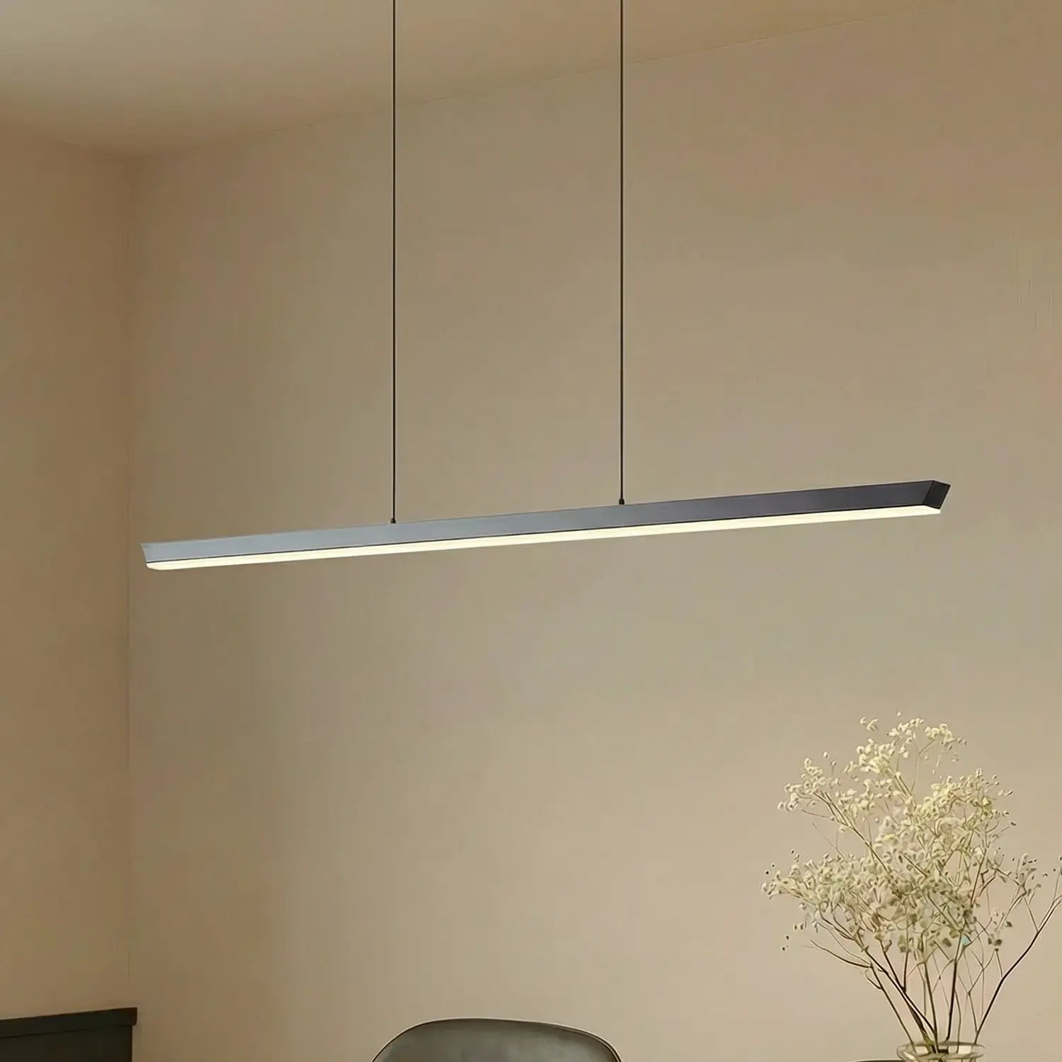 B-Ware Lucande Pendelleuchte Hängelampe Led Solvar Schwarz Dimmbar Cct Esszimmer 117 Cm - 4255830904349