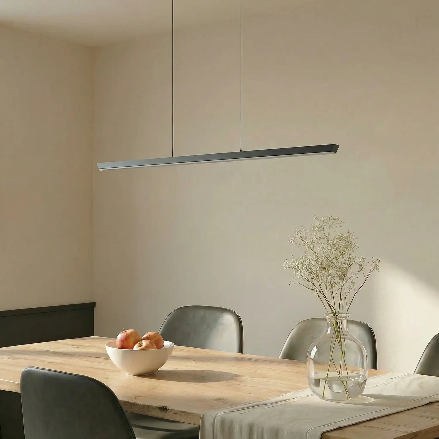 B-Ware Lucande Pendelleuchte Hängelampe Led Solvar Schwarz Dimmbar Cct Esszimmer 117 Cm - 4255830904349