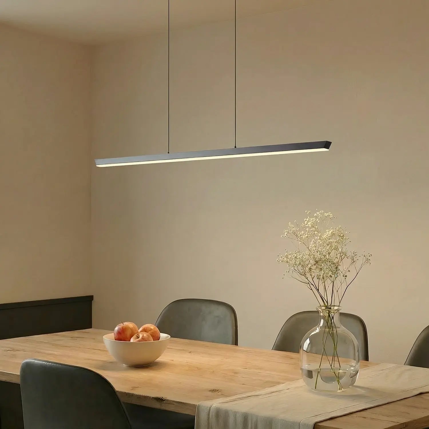 B-Ware Lucande Pendelleuchte Hängelampe Led Solvar Schwarz Dimmbar Cct Esszimmer 117 Cm - 4255830904349