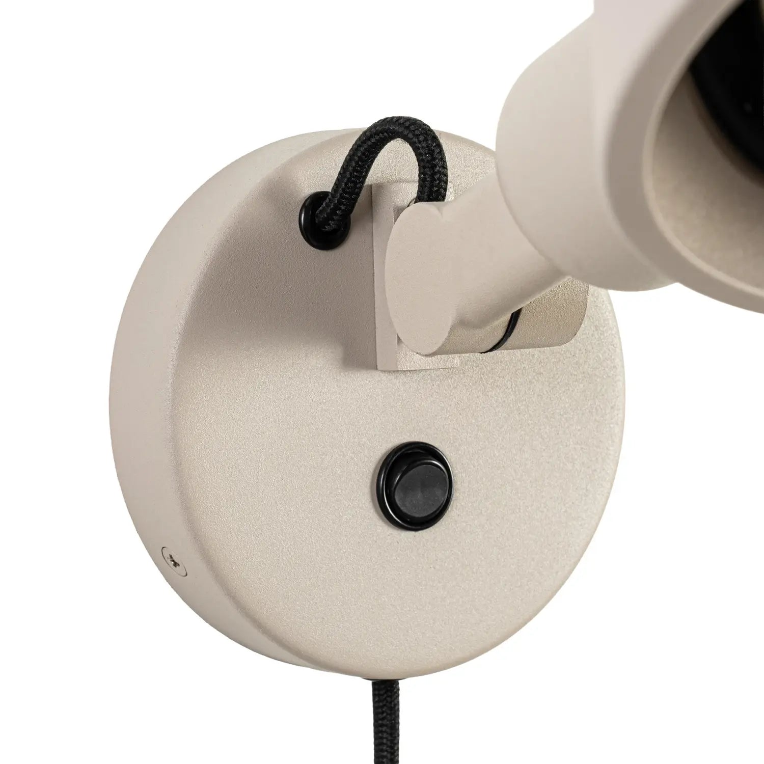 B-Ware Lucande Wandlampe Wandleuchte Silka 14 Cm Stecker Metall Beige Flexibel