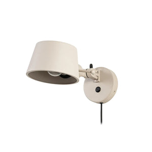 B-Ware Lucande Wandlampe Wandleuchte Silka 14 Cm Stecker Metall Beige Flexibel