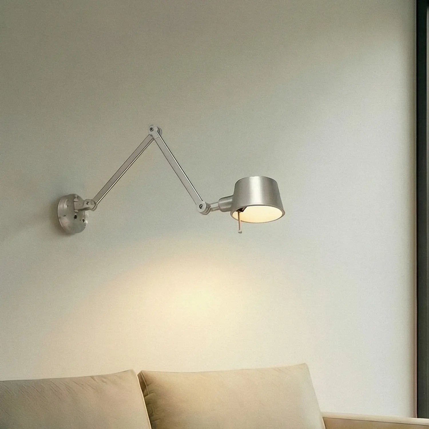 B-Ware Lucande Wandleuchte Wandlampe Silka Nickel E27 Verstellbar Metall 91 Cm Lampe - 4255830904820