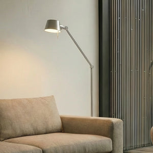 B-Ware Lucande Stehleuchte Standlampe Silka Metall Nickel Schalter Wohnzimmer Büro E27