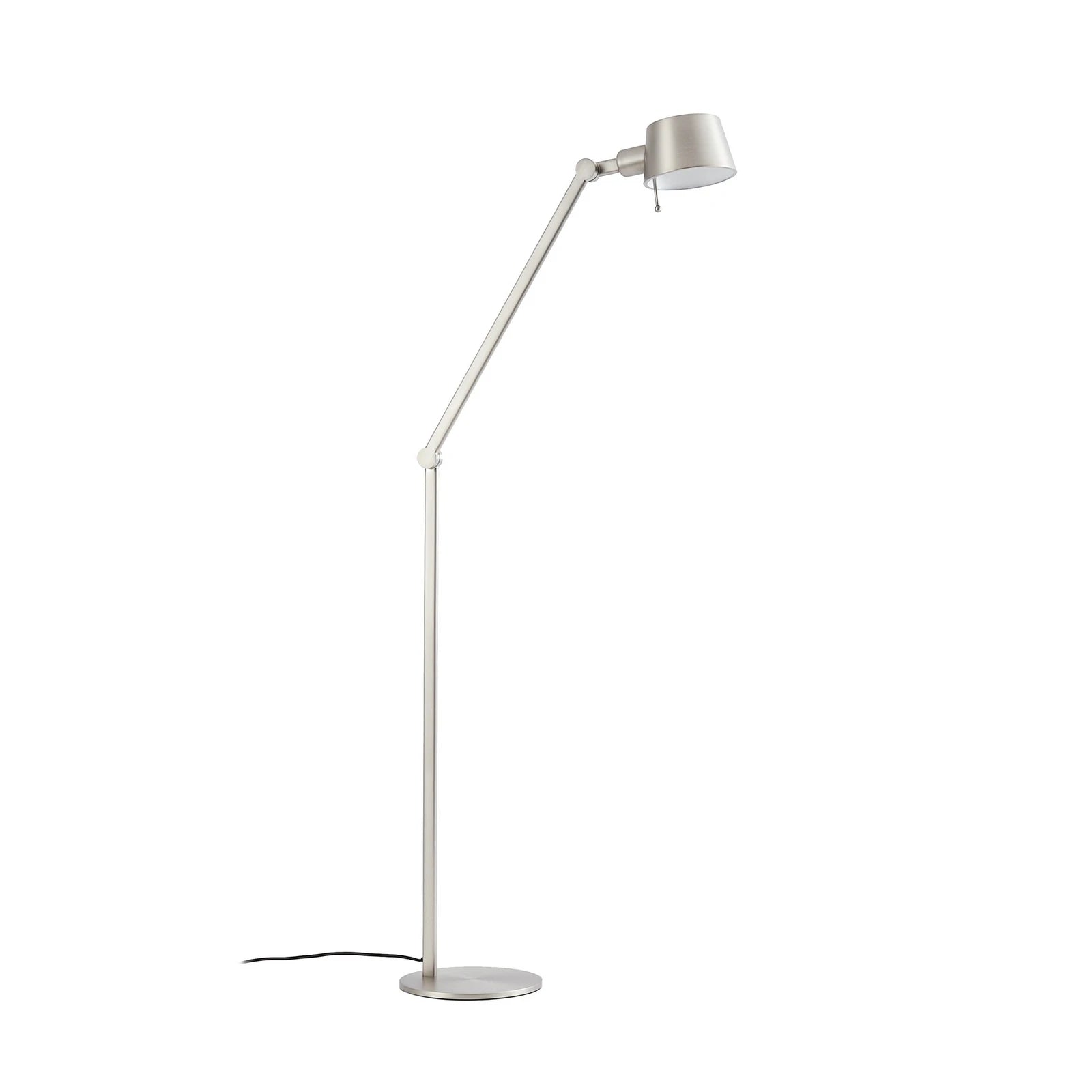 Lucande Stehleuchte Standlampe Silka Metall Nickel Schalter Wohnzimmer Büro E27 - 4255830904844