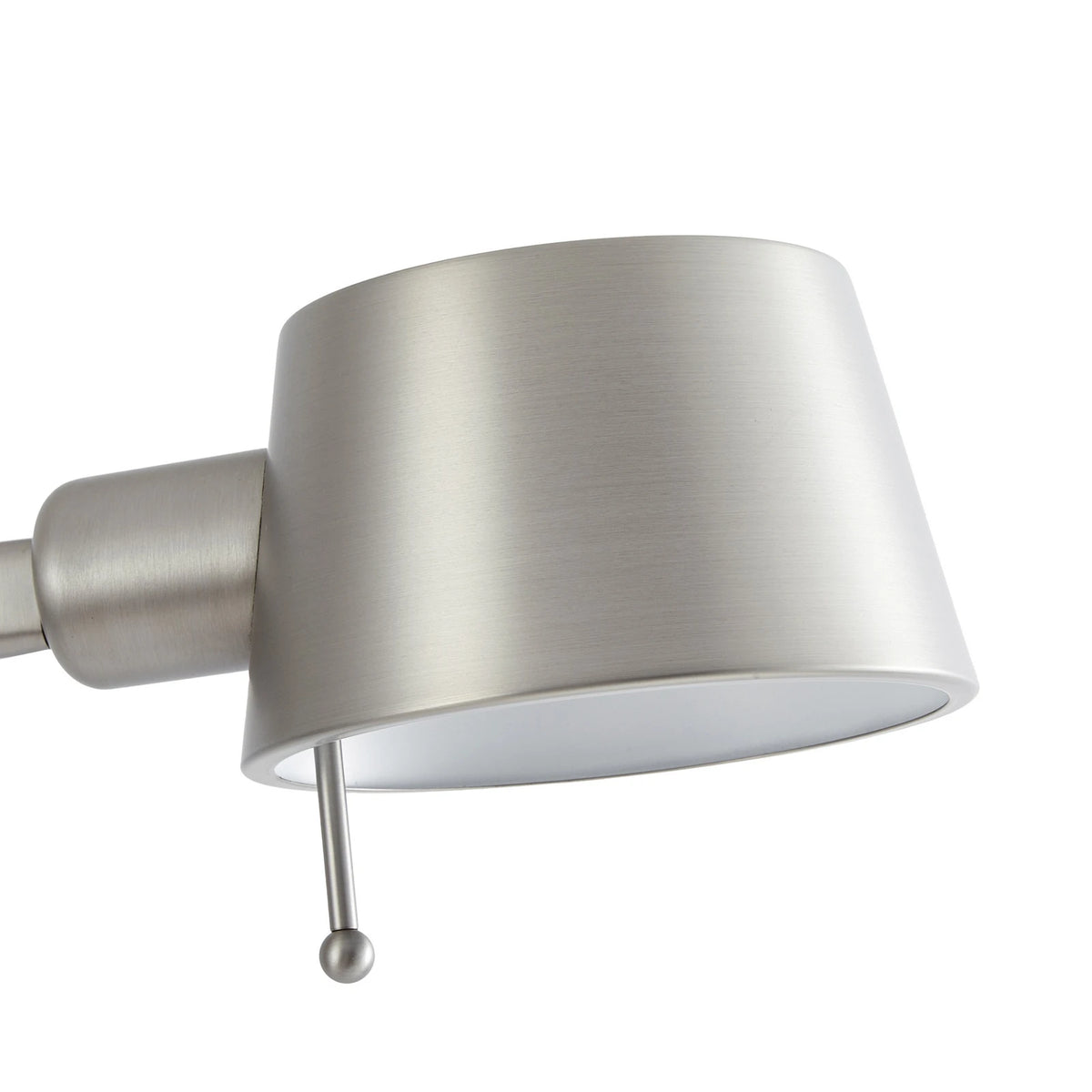 Lucande Stehleuchte Standlampe Silka Metall Nickel Schalter Wohnzimmer Büro E27 - 4255830904844