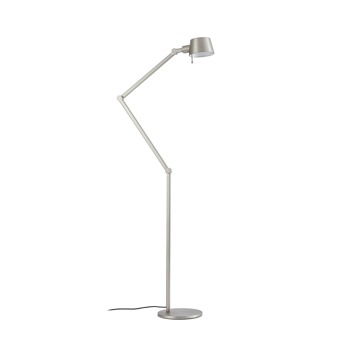 Lucande Stehleuchte Standleuchte Silka Nickel Metall Verstellbar E27 216 cm - 4255830904851