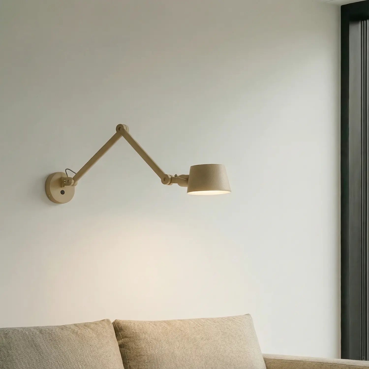 B-Ware Lucande Wandleuchte Wandlampe Silka Beige Metall Verstellbar Schwenkarm E27 Led - 4255830904868
