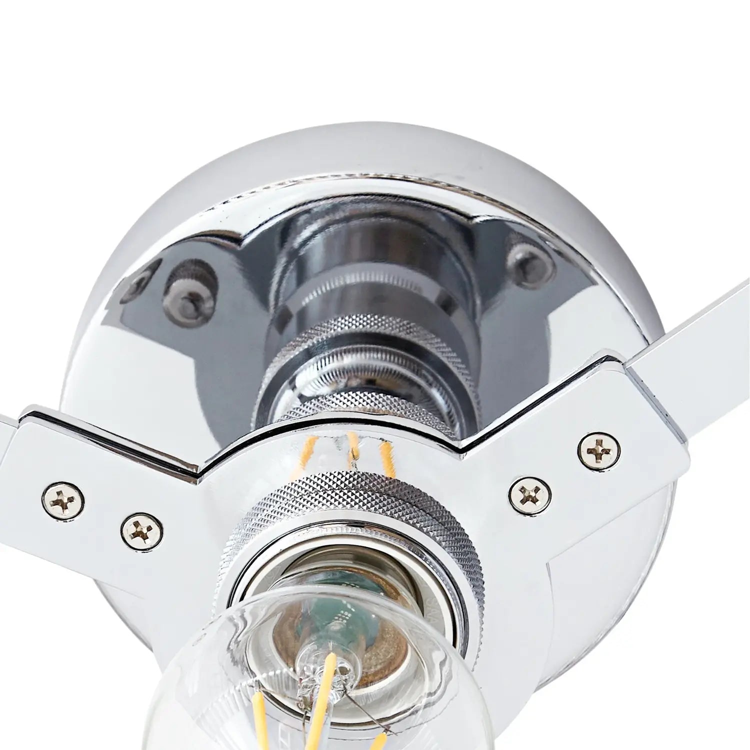 B-Ware Lucande Deckenleuchte Deckenlampe Meritt Glas Chrom Klar E27 Led ø 40 Cm Lampe - 4255830906077