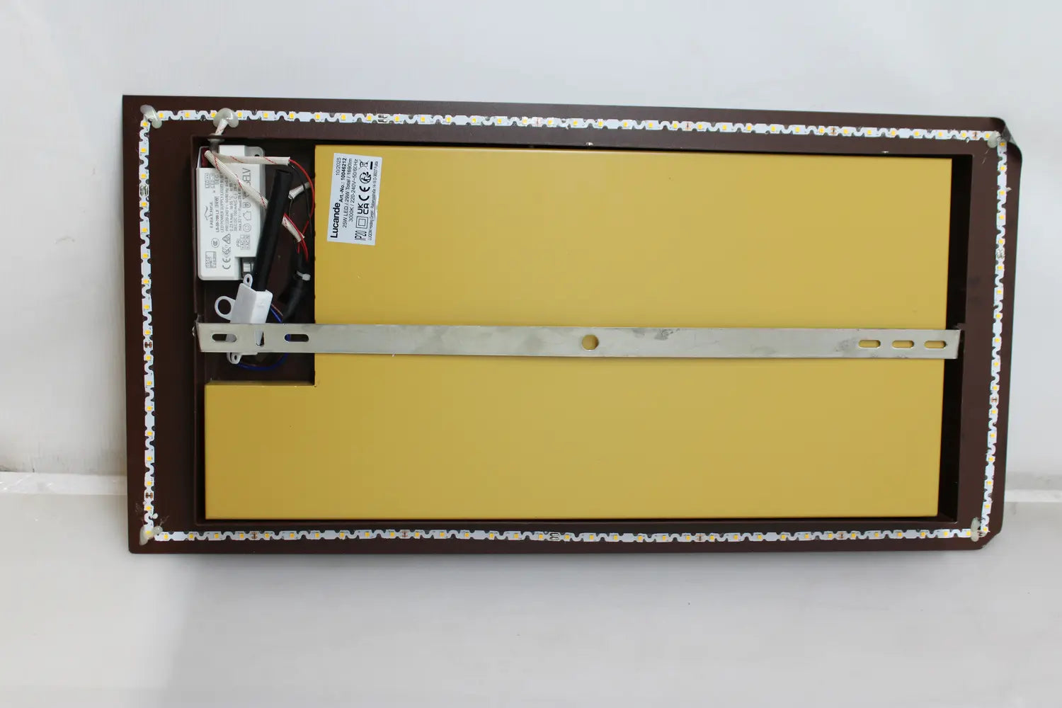 B-Ware Lucande Wandleuchte Wandlampe Led Metall Rost Gold Weltkarte Siehe Text/Foto - 4255830906435