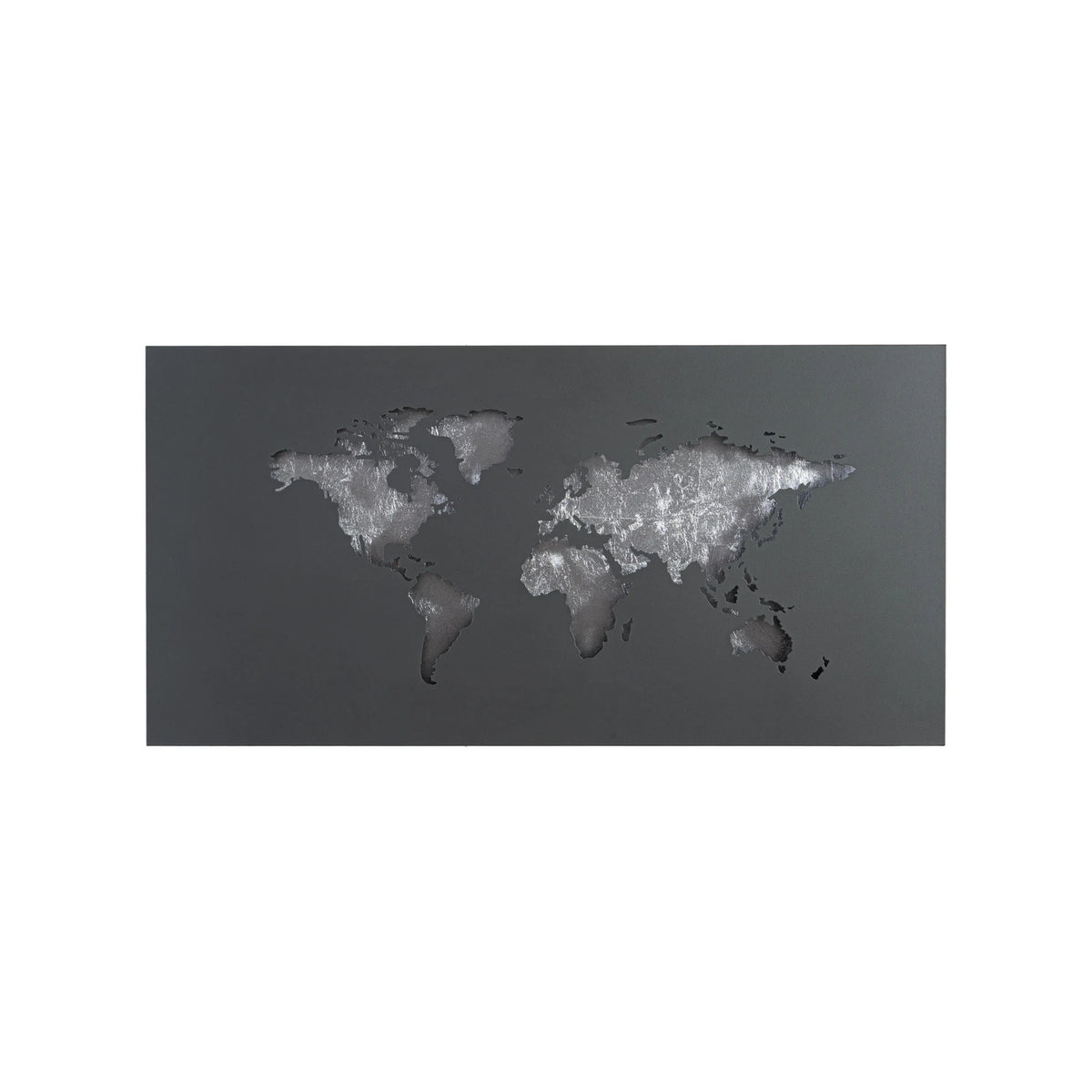 Lucande Wandleuchte Wandlampe LED Lampe World schwarz silber Metall 60 x 30 cm - 4255830906442