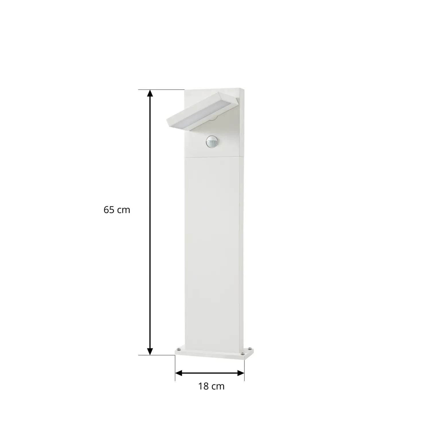 B-Ware Lucande Wegeleuchte Gartenleuchte Led Sensor Außenleuchte Weiß Aluminium 65 Cm - 4255830907111