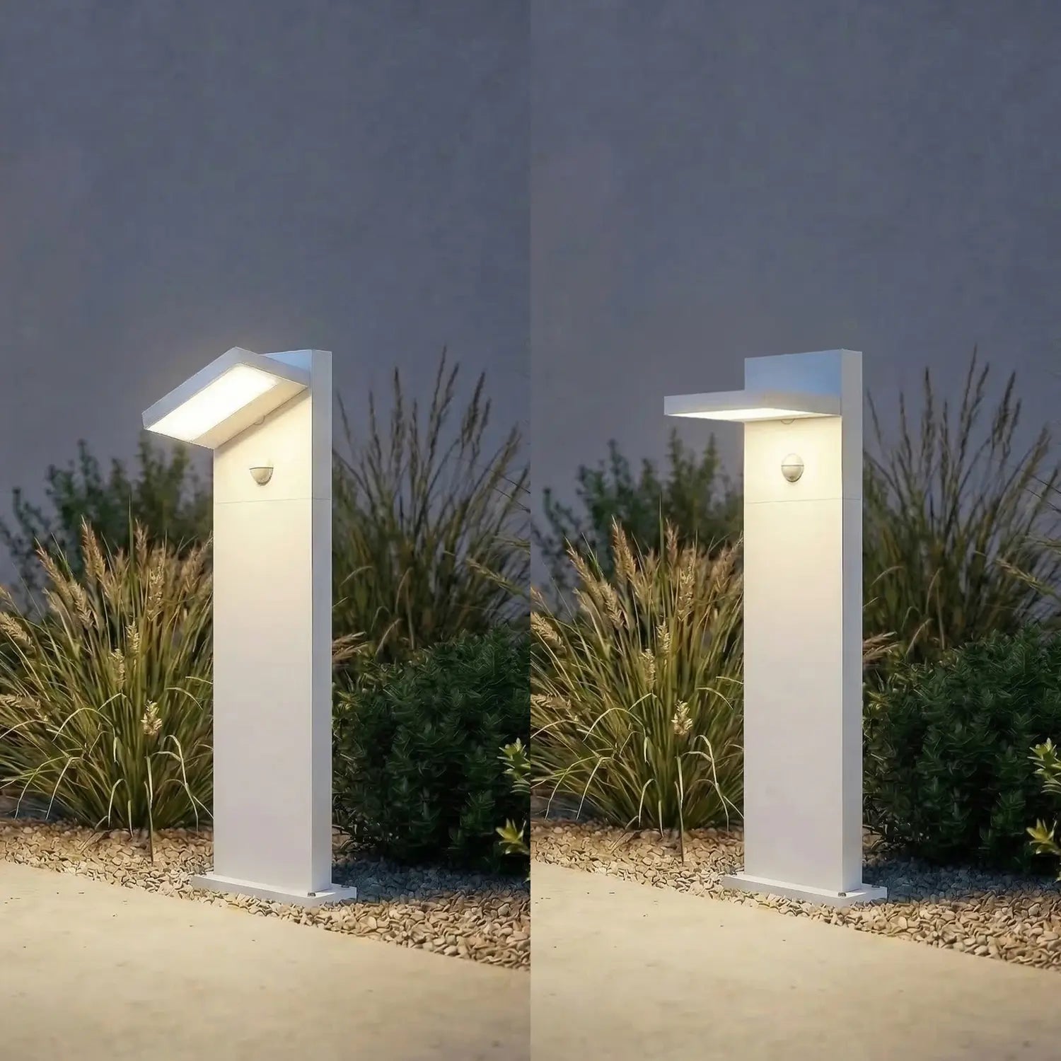 B-Ware Lucande Wegeleuchte Gartenleuchte Led Sensor Außenleuchte Weiß Aluminium 65 Cm - 4255830907111