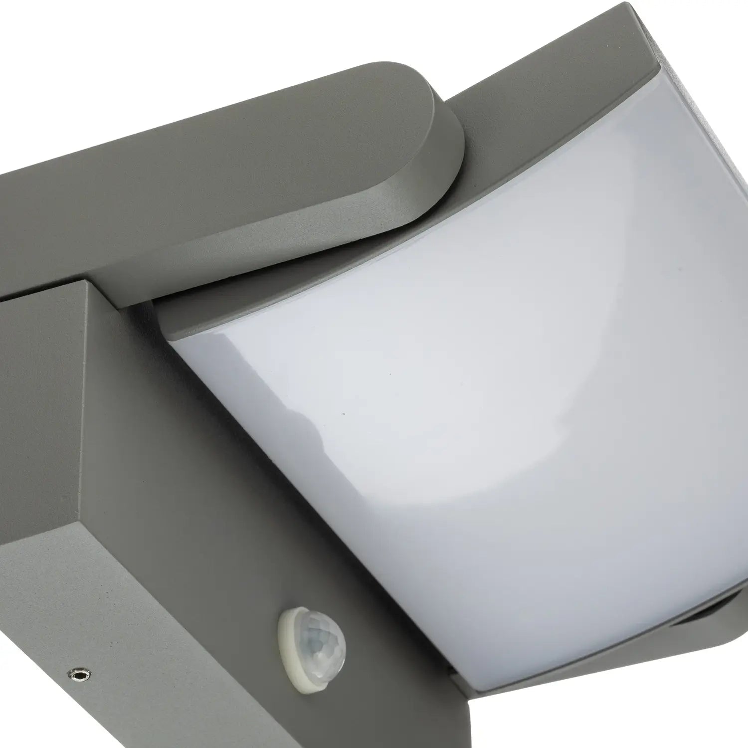 B-Ware Lindby Außenwandleuchte Wandlampe Led Sensor Sherin Hellgrau Schwenkbar 3000 K - 4255830907180
