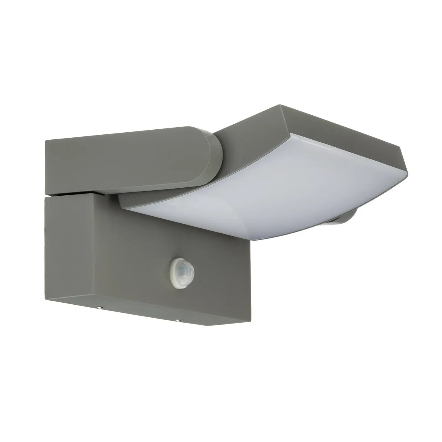 B-Ware Lindby Außenwandleuchte Wandlampe Led Sensor Sherin Hellgrau Schwenkbar 3000 K - 4255830907180