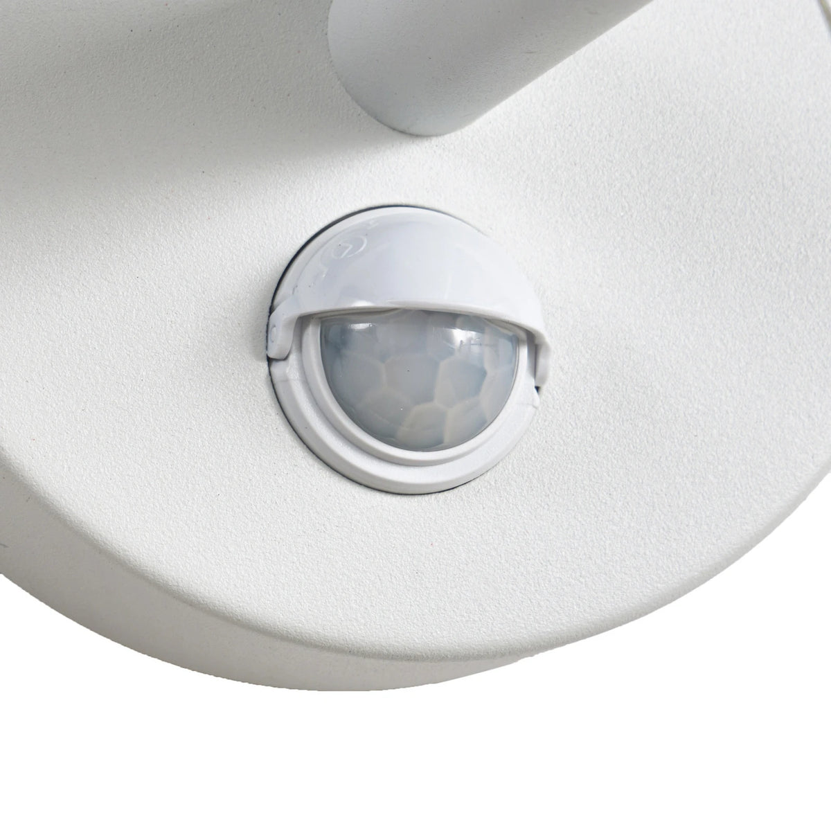 Lucande Außenwandleuchte Wandleuchte LED Sensor weiß Aluminium Kunststoff - 4255830908651