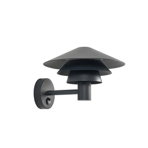 B-Ware Lucande Außenwandleuchte Montaro Wandlampe Led Sensor Anthrazit Aluminium Ip54