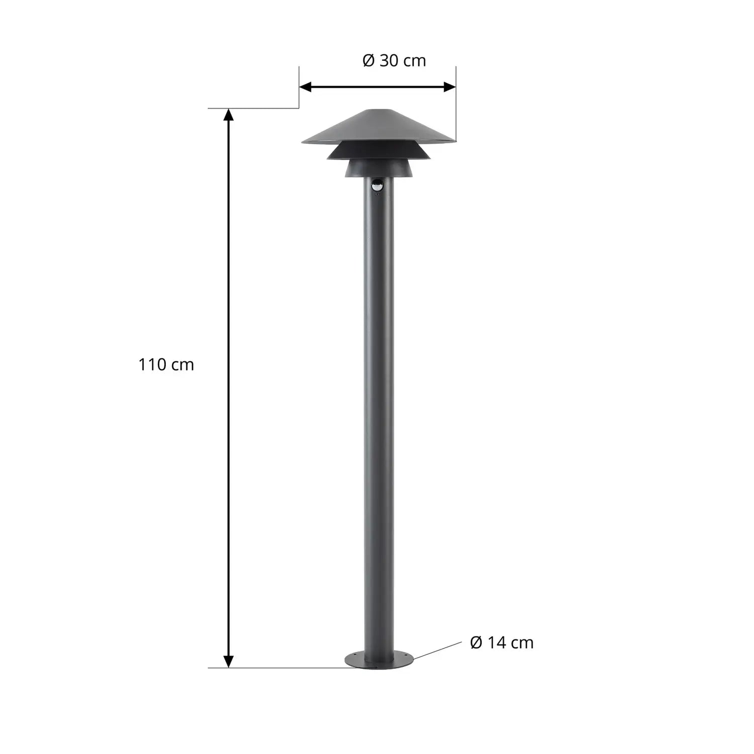 B-Ware Lucande Wegeleuchte Wegelampe Led Sensor Anthrazit Aluminium 110 Cm Außenlampe - 4255830908781