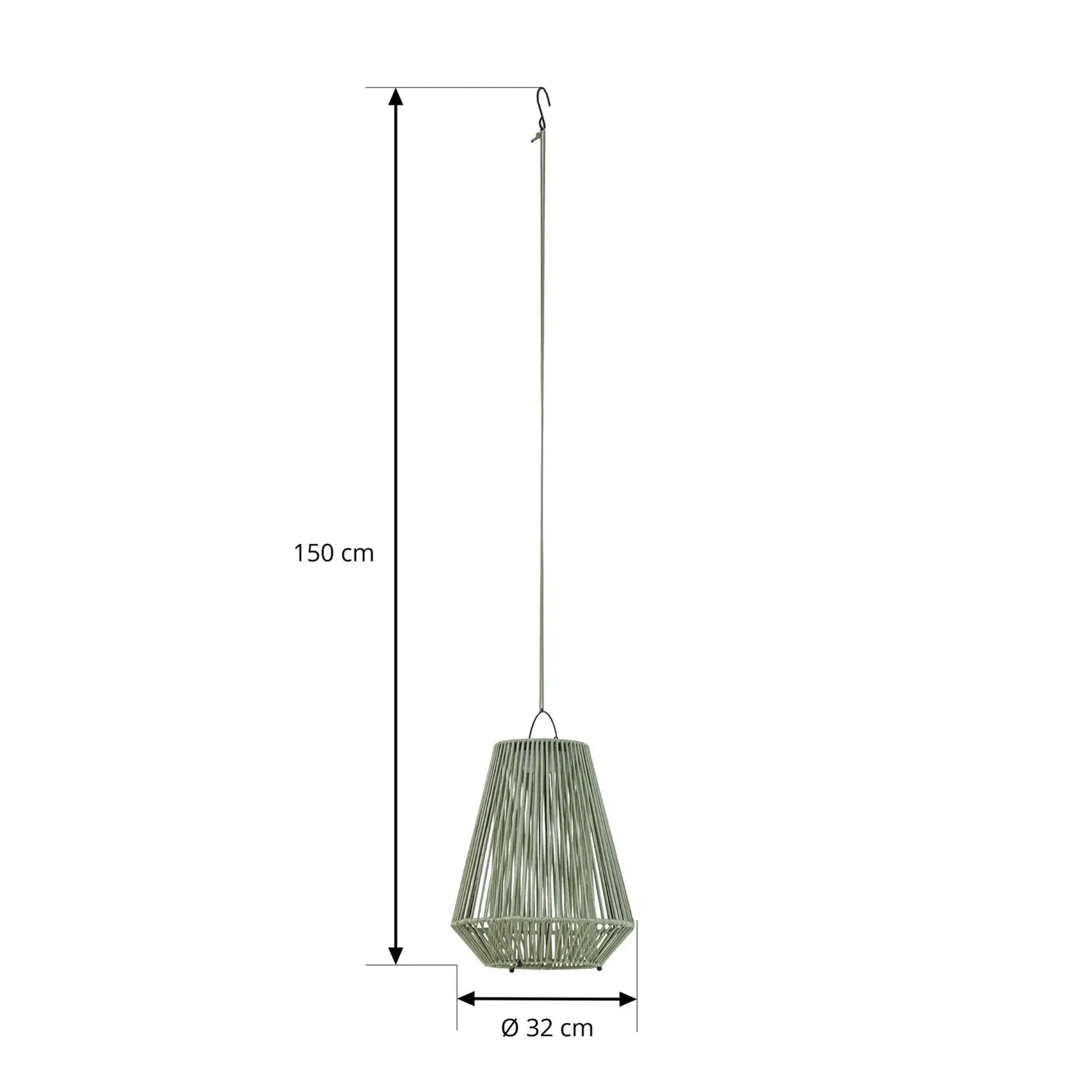 B-Ware Lindby Solarleuchte Hängelampe Lampe Led Grün Kunststoff Usb Akku Schalter - 4255830909429