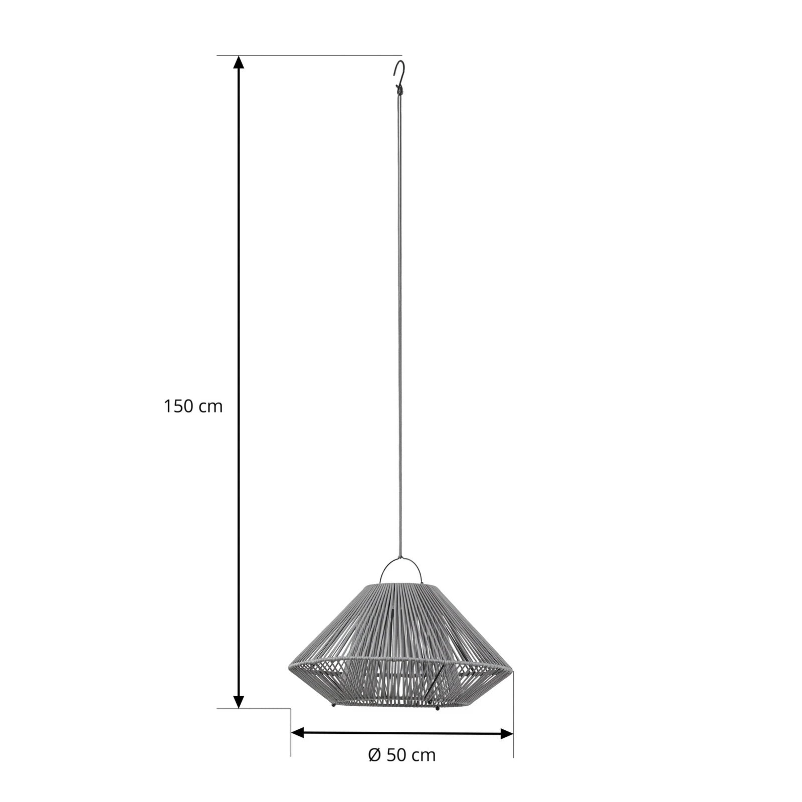 B-Ware Lindby Hängeleuchte Pendelleuchte Led Solarleuchte Grau Usb Ip54 Balkon Terrasse - 4255830909467