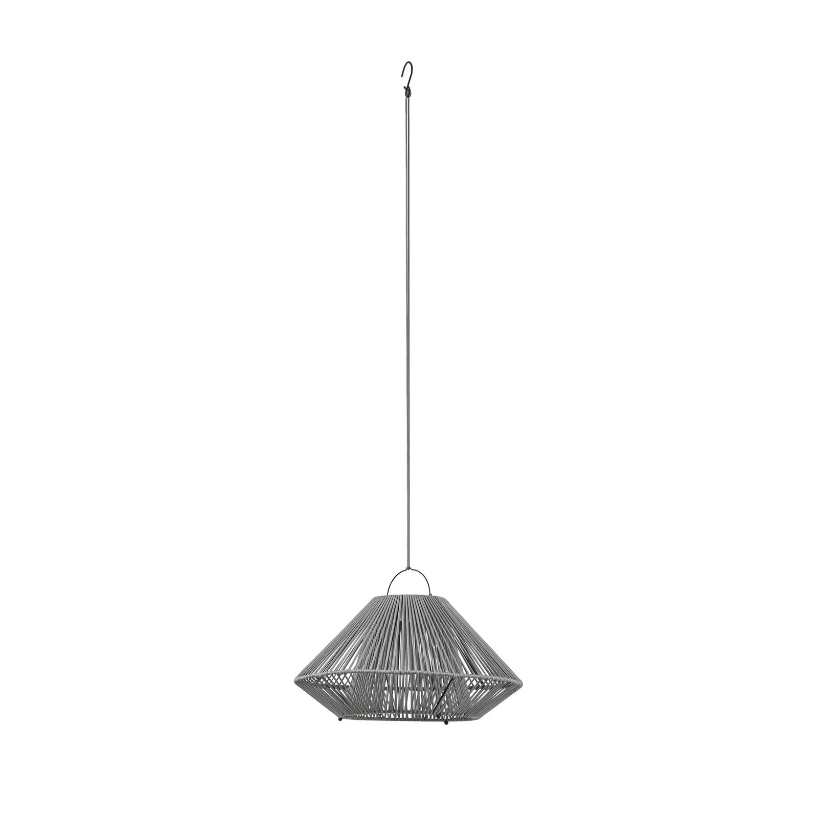 Lindby Hängeleuchte Pendelleuchte LED Solarleuchte Grau USB IP54 Balkon Terrasse - 4255830909467