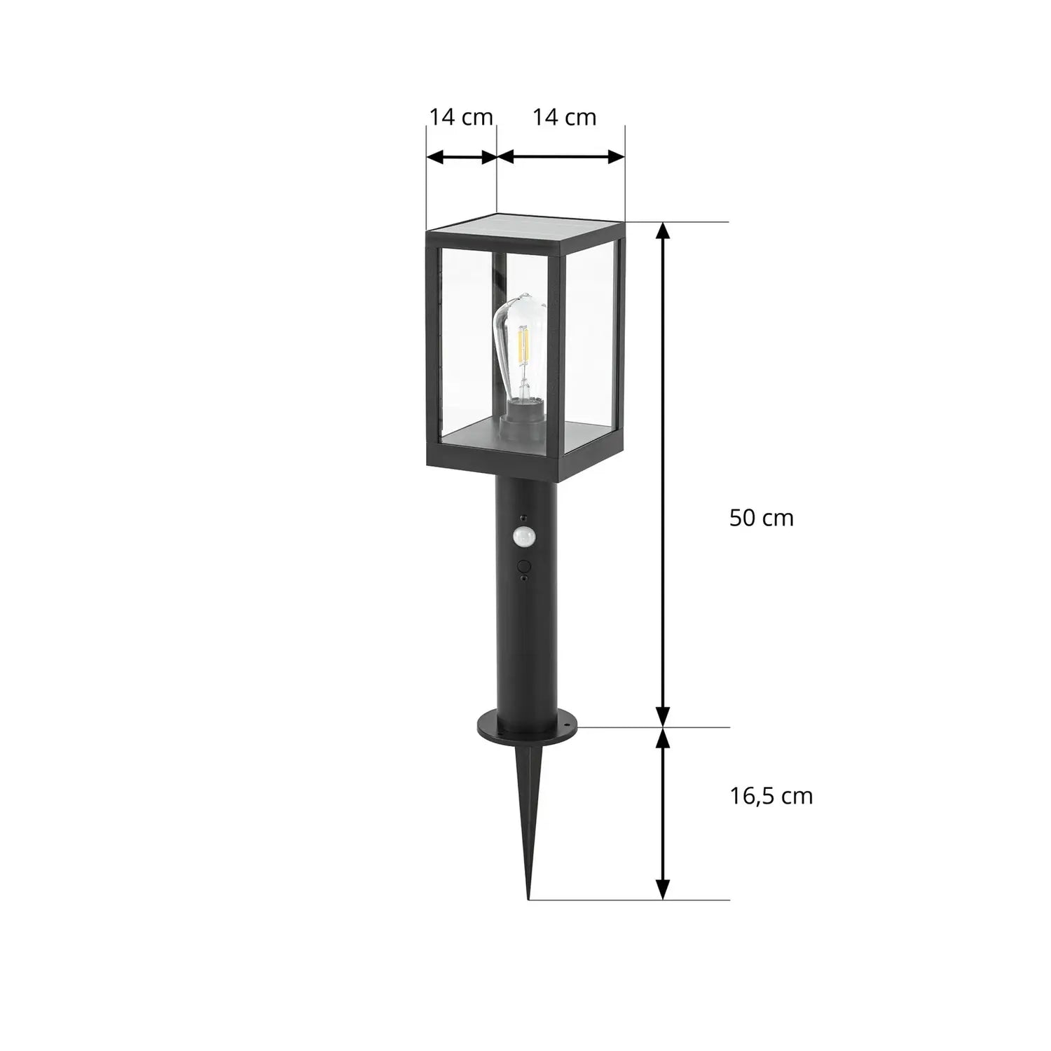 B-Ware Lindby Wegeleuchte Gartenleuchte Led Solar Lampe Sensor Relto Erdspieß 50cm - 4255830909481