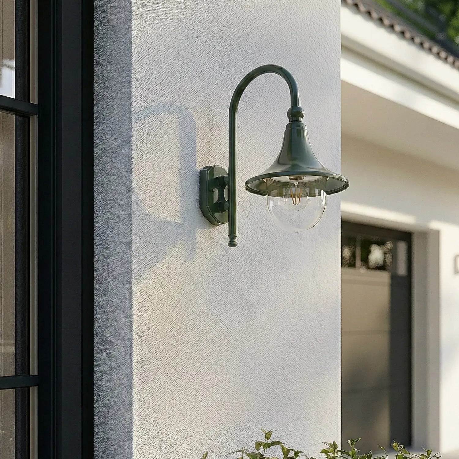 B-Ware Lindby Außenleuchte Wandlampe Daphne Außenbereich Grün Aluminium Kunststoff Ip44 - 4255830910180