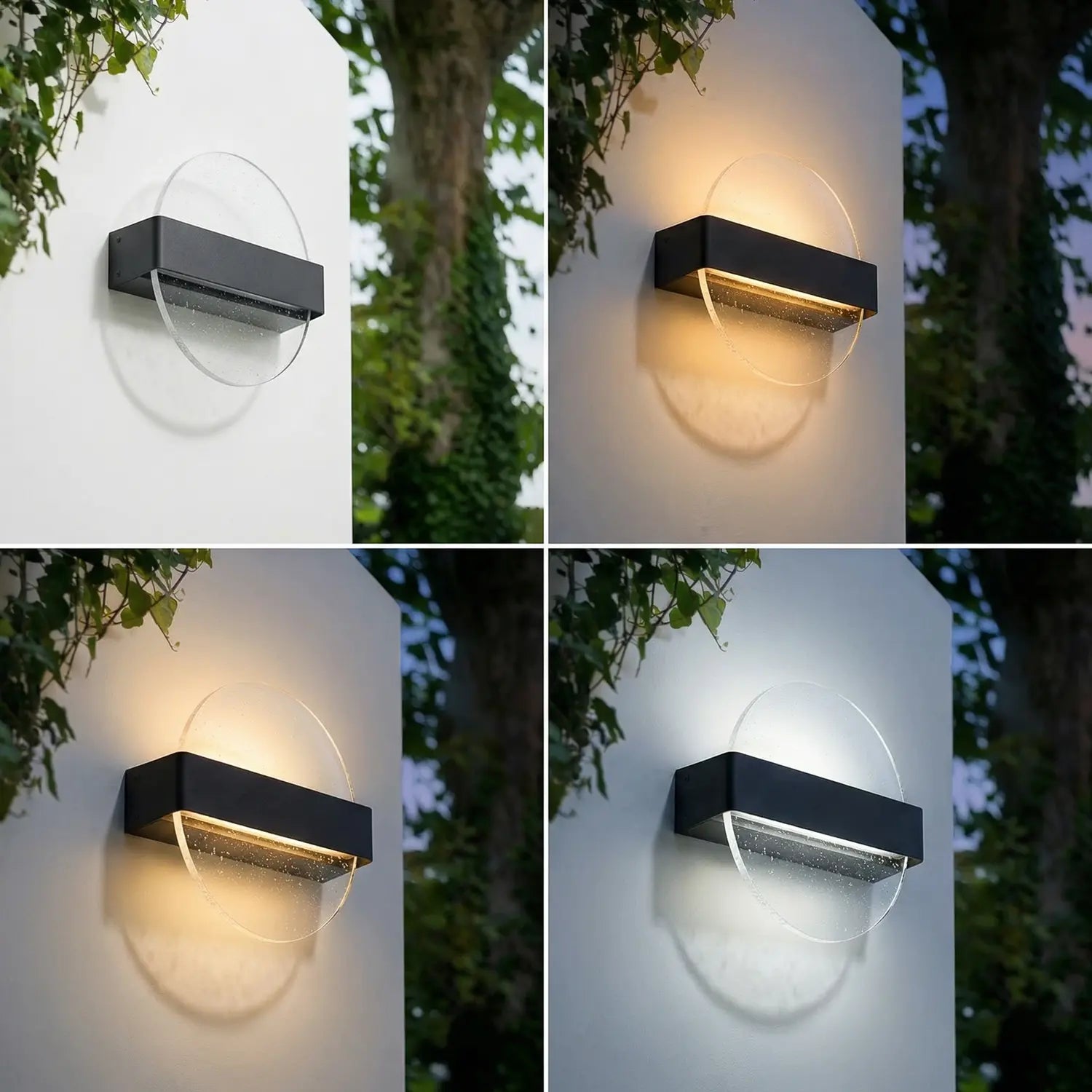 B-Ware Lucande Wandleuchte Narkelo Wandlampe Led Schwarz Klar Cct Ip44 Außenleuchte  - 4255830910234