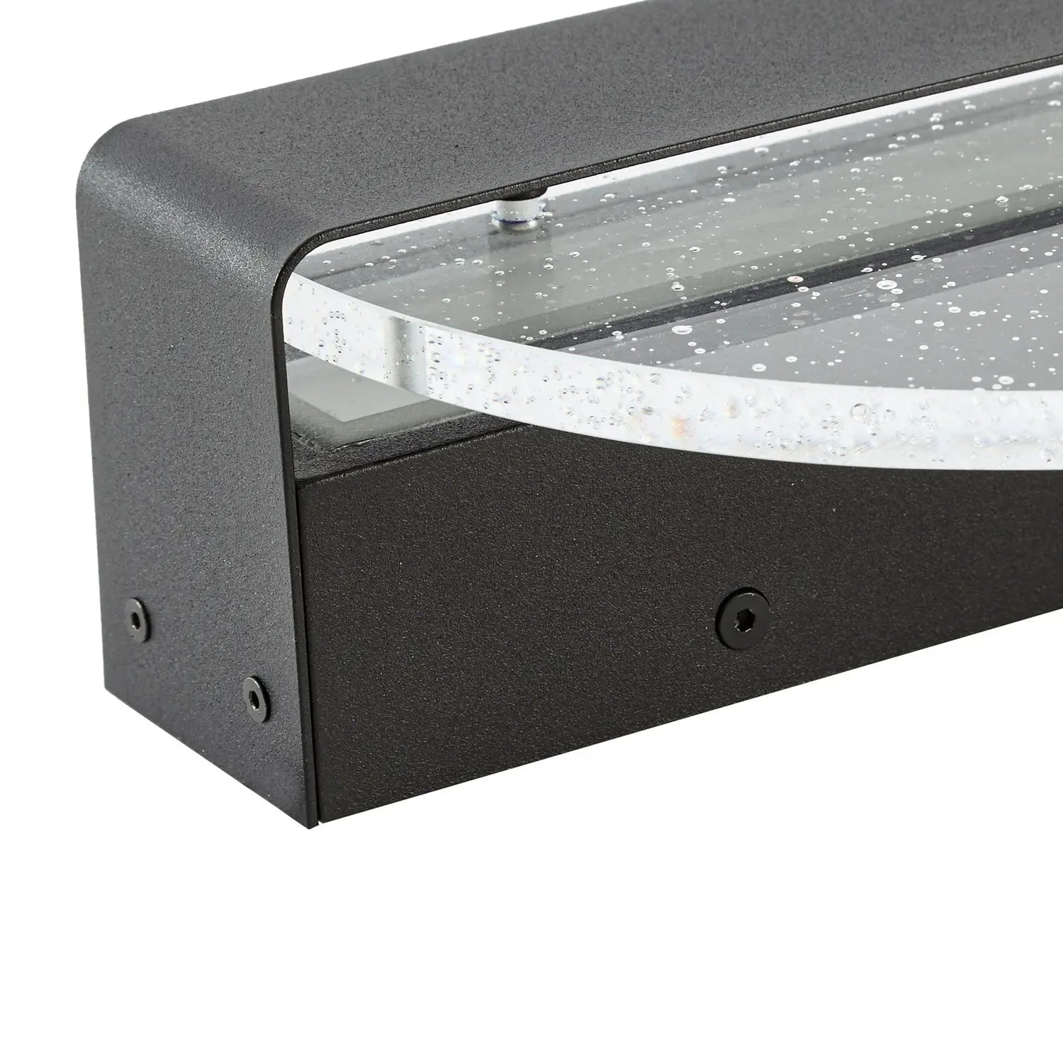 B-Ware Lucande Wandleuchte Narkelo Wandlampe Led Schwarz Klar Cct Ip44 Außenleuchte  - 4255830910234