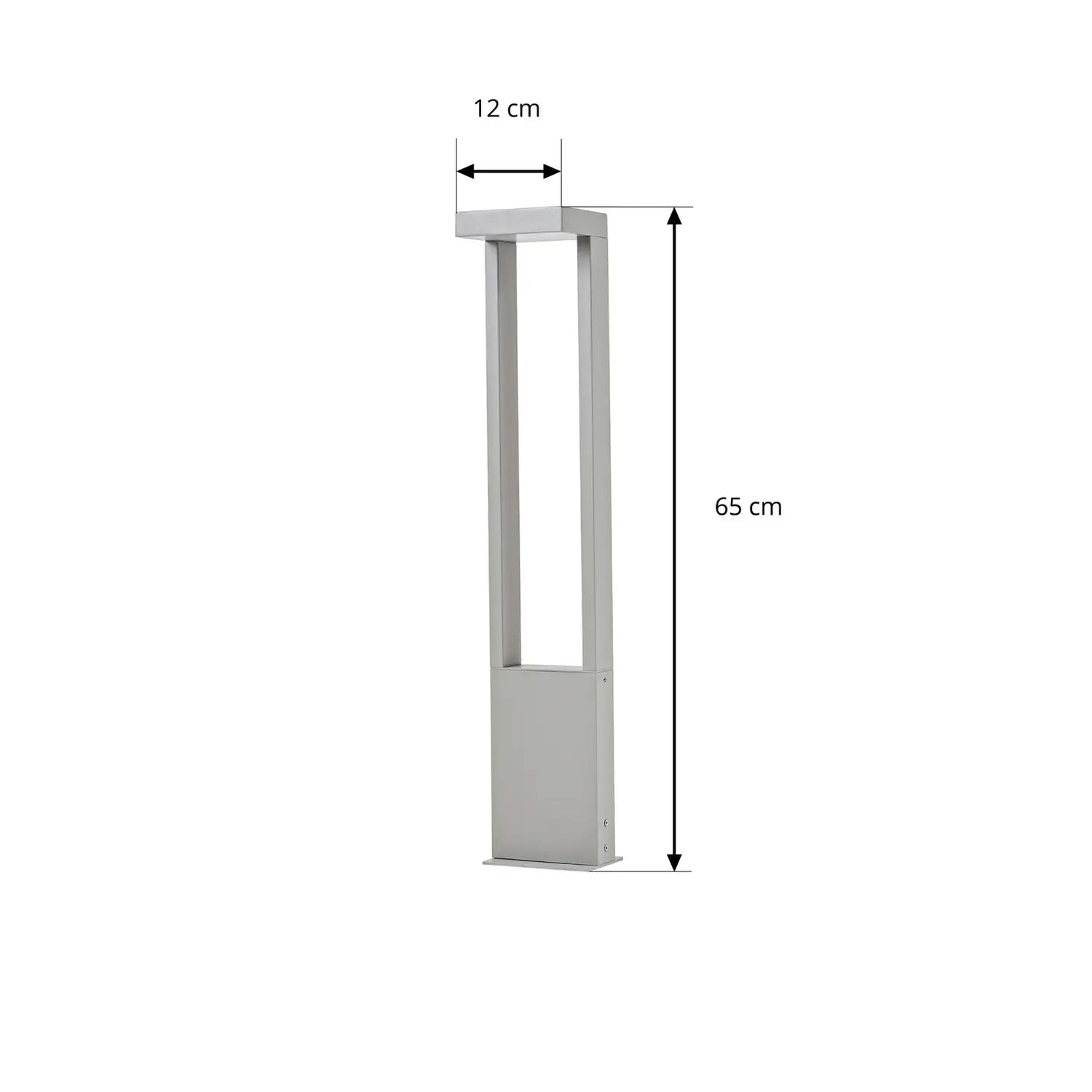 B-Ware Lindby Wegeleuchte Außenleuchte Led Lonete 65 Cm Grau Aluminium Kunststoff Ip65 - 4255830910302