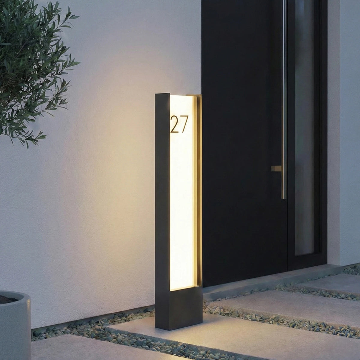 Leuchte Außenlampe Wegelampe Lindby LED schwarz IP65 Hausnummer - 4255830910326