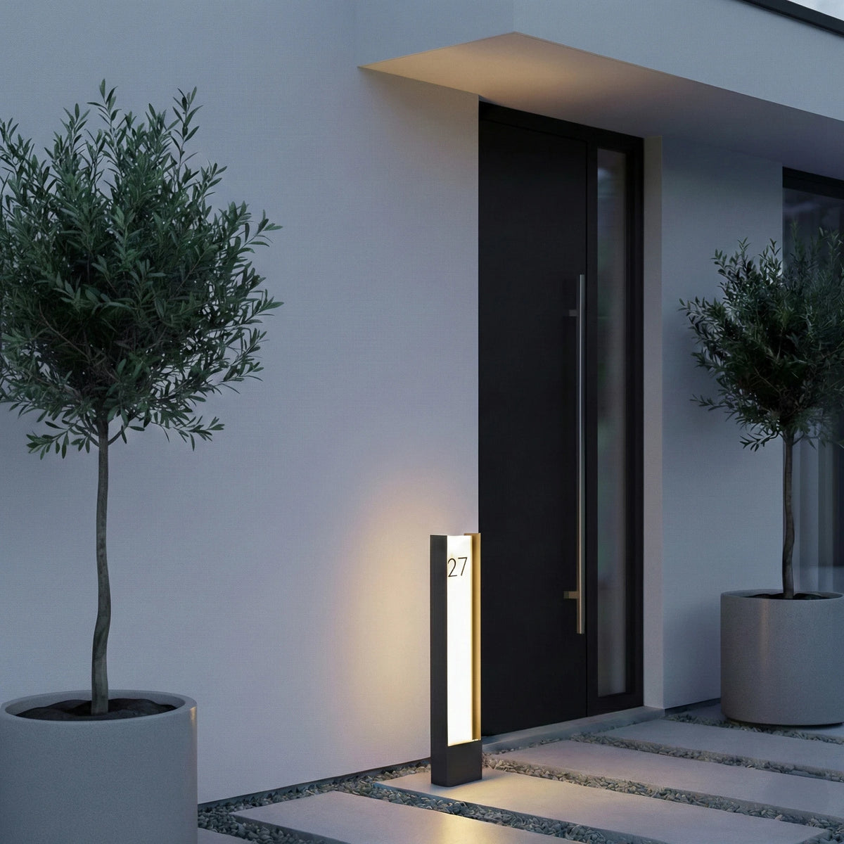 Leuchte Außenlampe Wegelampe Lindby LED schwarz IP65 Hausnummer - 4255830910326