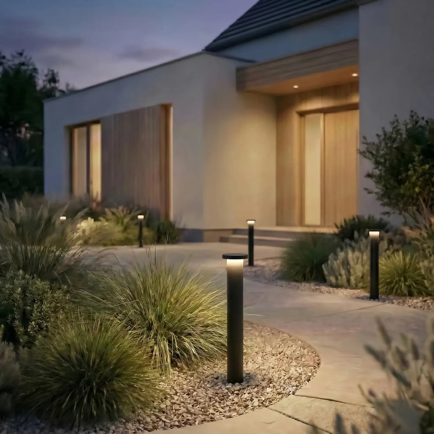 B-Ware Lindby Wegeleuchte Gartenleuchte Led Schwarz Aluminium Außenleuchte Cirel Ip65 - 4255830911514
