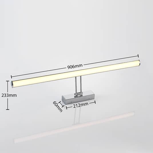 Lindby Sanya LED-Spiegelleuchte Spiegellampe Badezimmerlampe Lampe 90 cm 11W LED