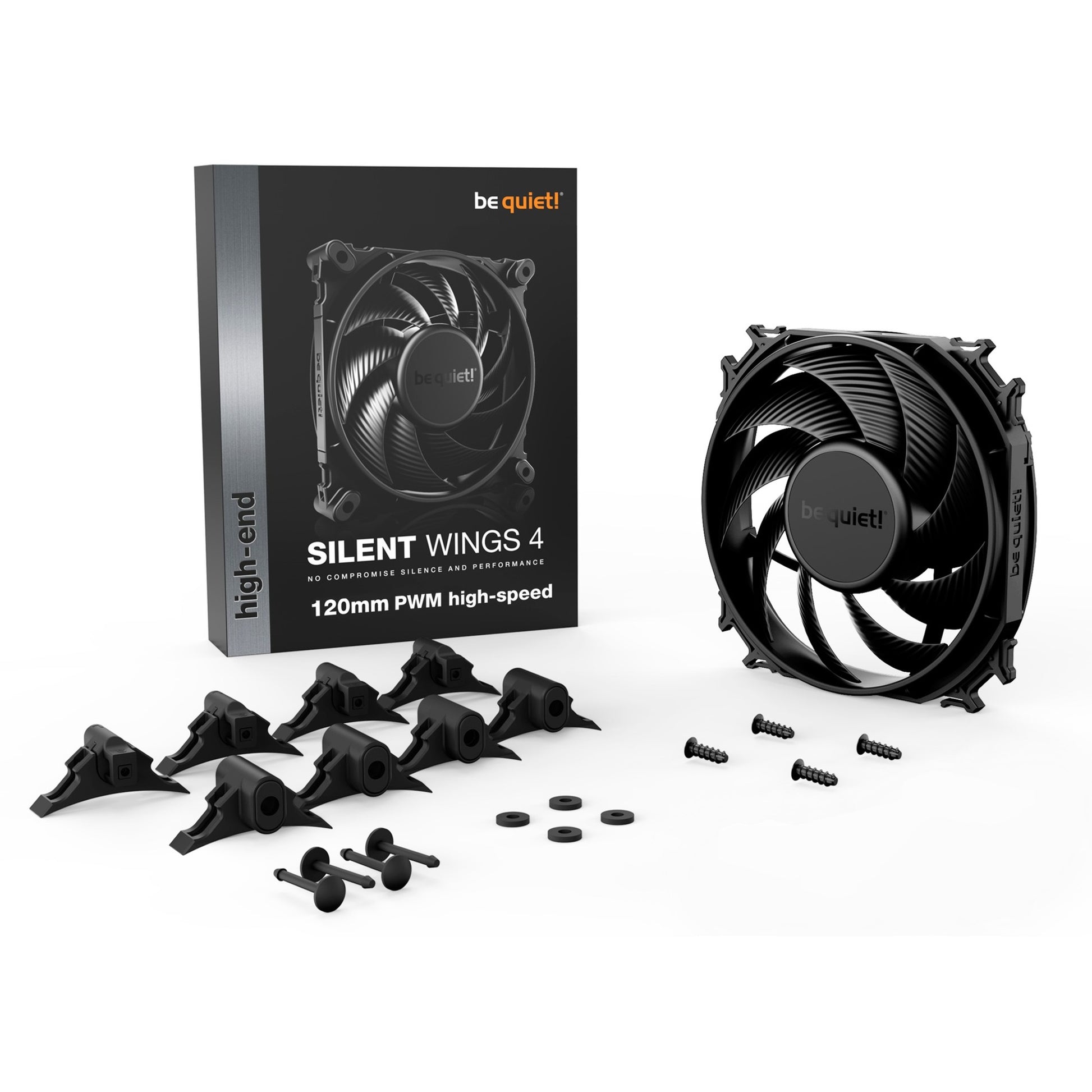 be quiet! Silent Wings 4 PWM High-Speed Lüfter 120mm schwarz 31,2 dB 2500 r/min - 4260052188866