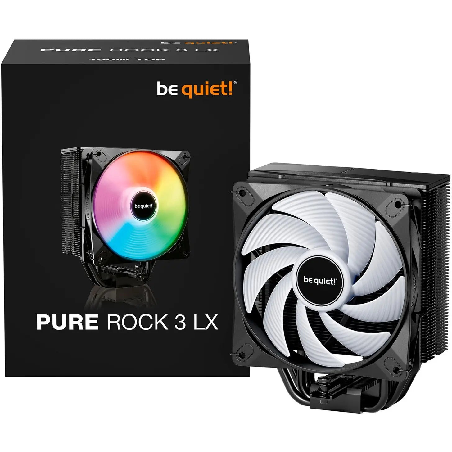 B-Ware Be Quiet Pure Rock 3 Lx Cpu Kühler Prozessorlüfter Intel Amd Kühlung 120mm Black - 4260052192498