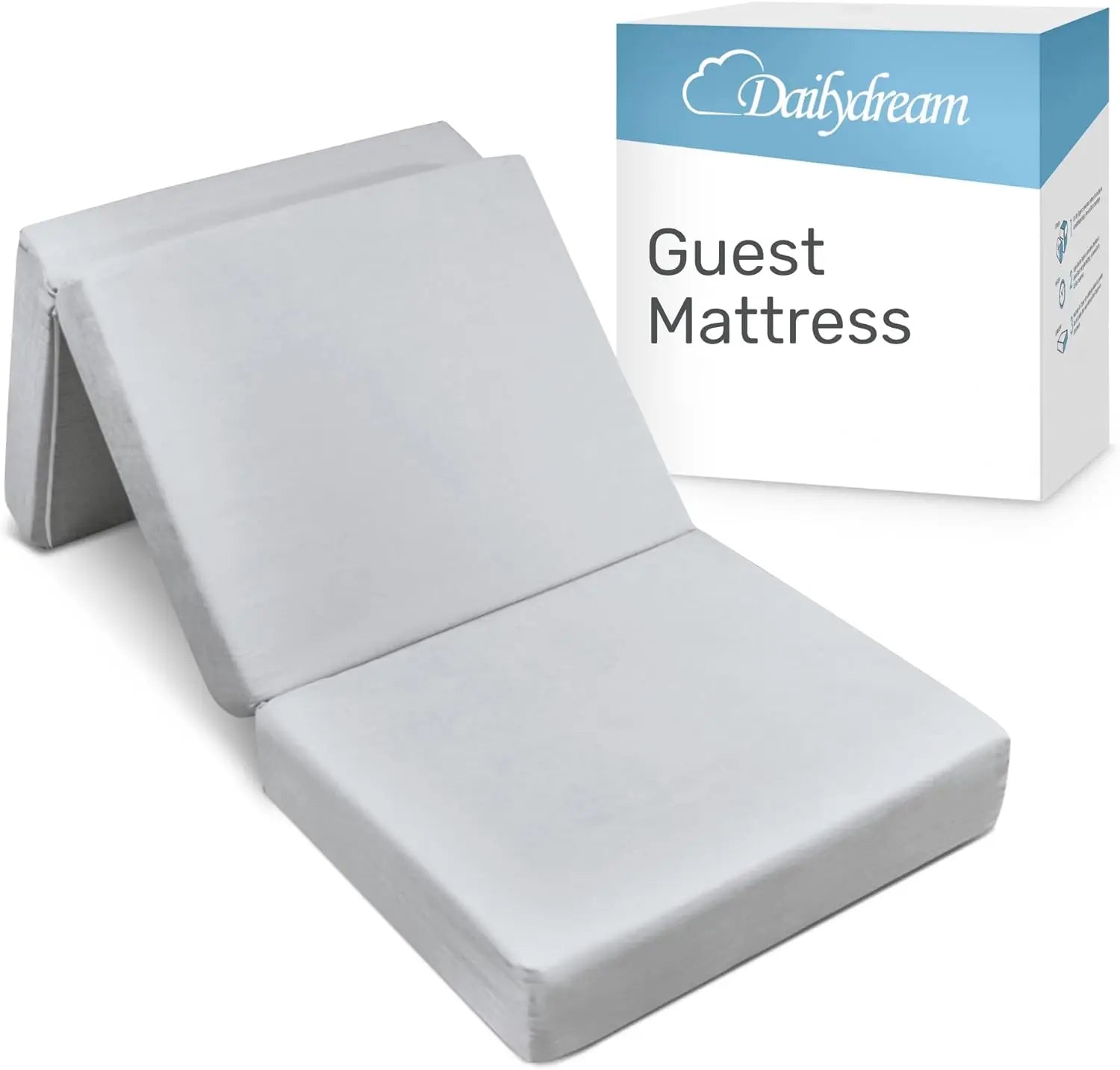 B-Ware Dailydream Gästematratze Faltbett Schaumstoffmatratze 120x195x14cm Viskoseauflag - 4260243536551