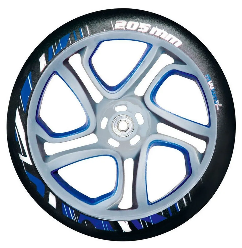 Muuwmi Scooter Roller Tretroller Cityroller Kickroller 205 Mm Grau Blau Faltbar B-Ware - 4260341185514