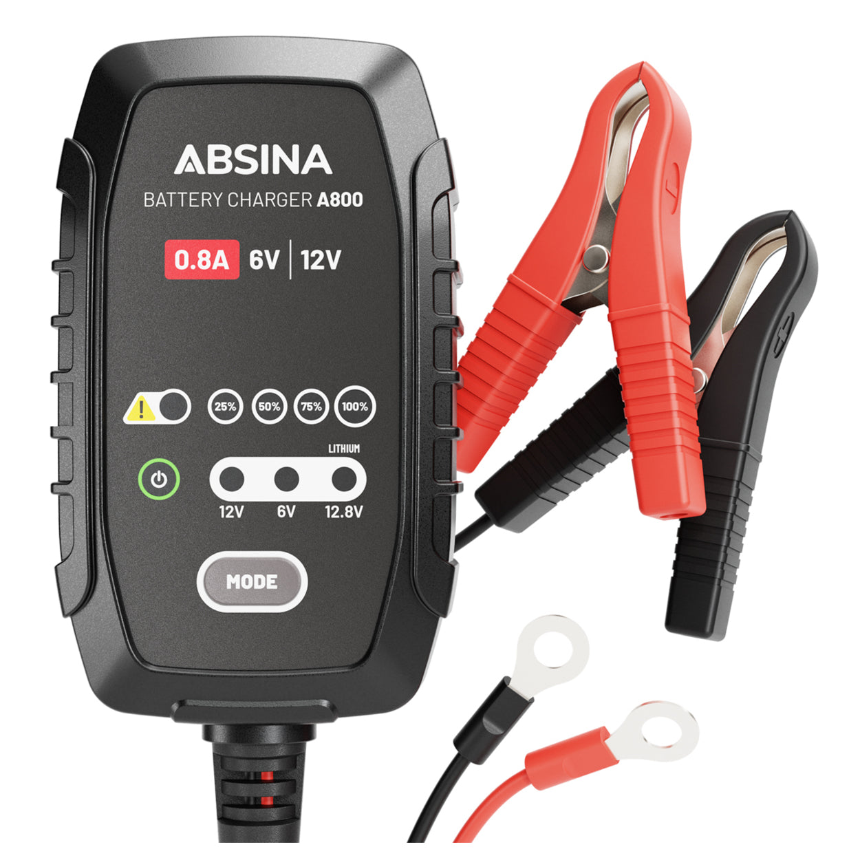 Absina Motorradbatterie Ladegerät Erhaltungsladegerät 6 V 12 V Batterielader B-Ware