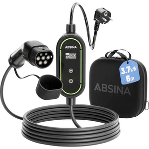 B-Ware Absina Ladekabel 301019 Kabel E Mobility Typ 2 Mode 2 Schutzkontaktstecker 6 M