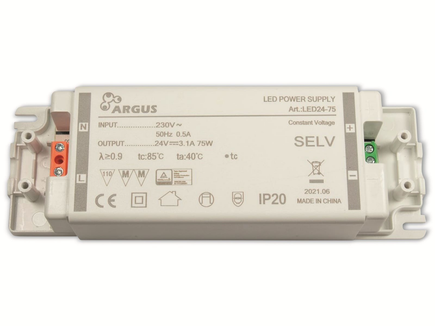 Inter Tech Led Netzteil Stromversorgung Led 24 V /75 W Netzgerät Beleuchtung B-Ware - 4260455647038