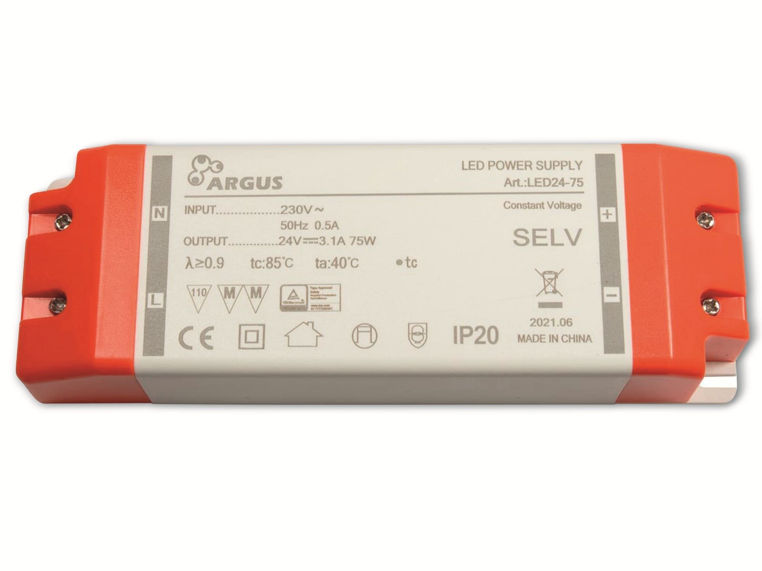 Inter Tech Led Netzteil Stromversorgung Led 24 V /75 W Netzgerät Beleuchtung B-Ware - 4260455647038