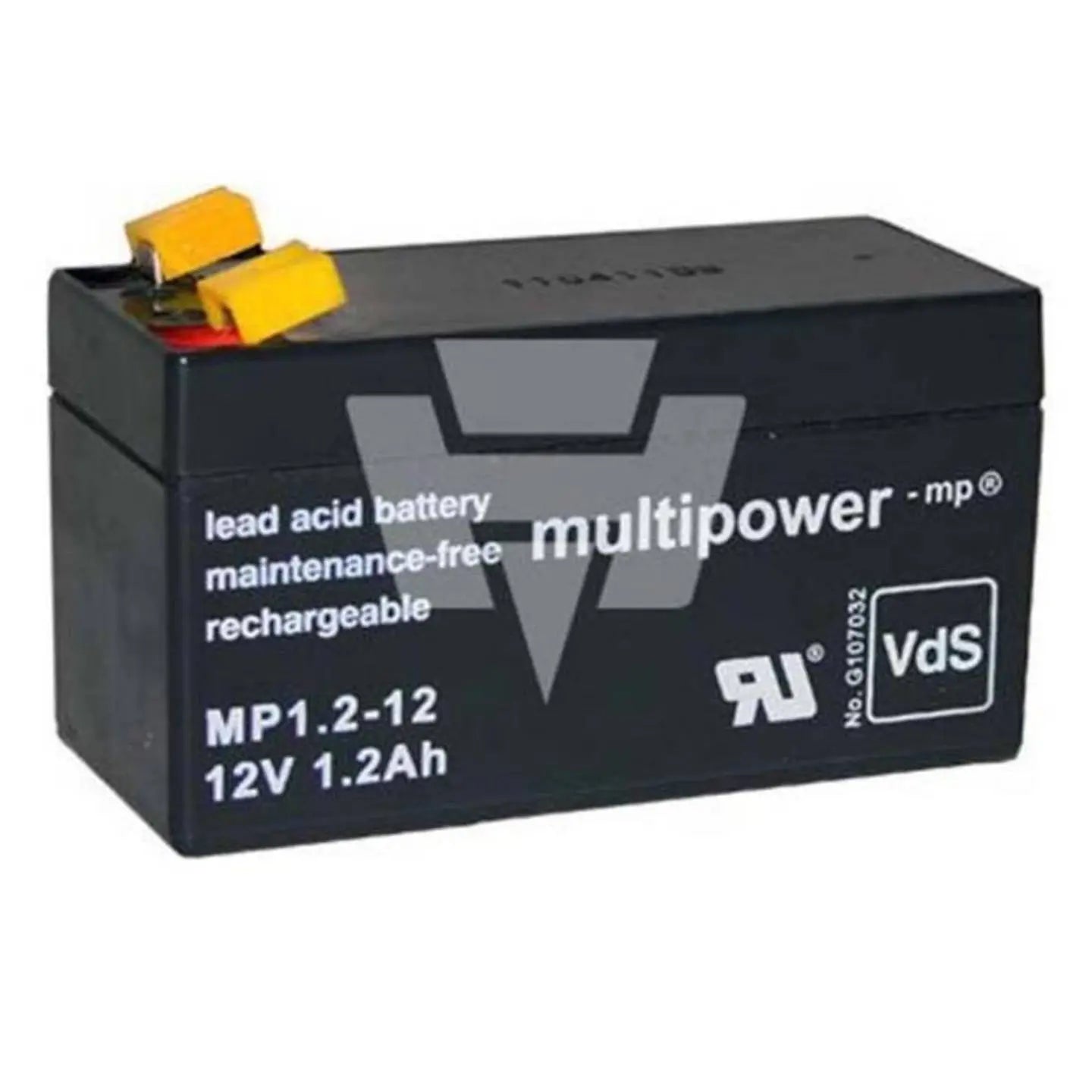Hückmann Multipower Akku Batterie Bleiakku 12 V 1,2 Ah Stationär Agm Usv Backup B-Ware - 4260476411007