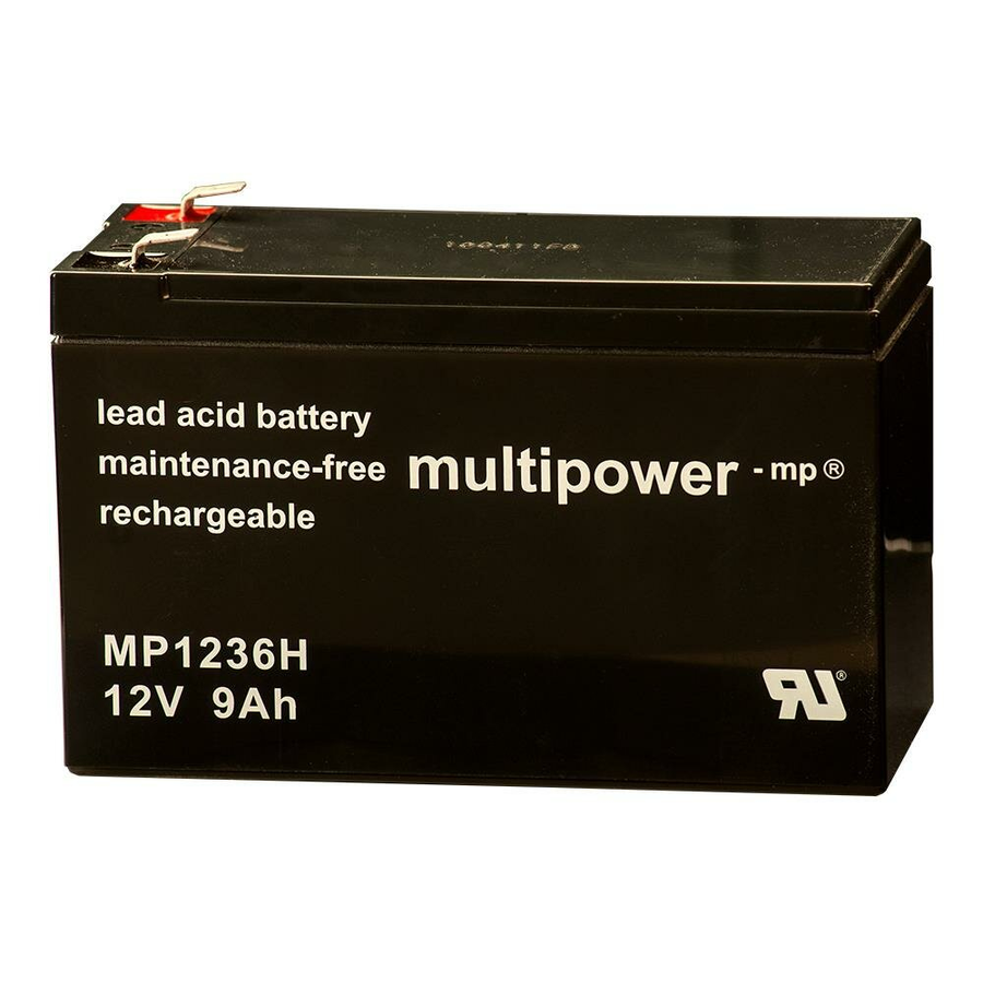 Multipower Hochstromtyp Batterie Mp1236 H 12 V 9 Ah Agm Hochstrombatterie Akku B-Ware - 4260476411601