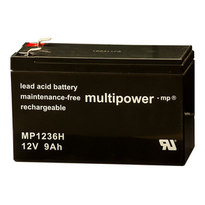 B-Ware Multipower Hochstromtyp Batterie Mp1236 H 12 V 9 Ah Agm Hochstrombatterie Akku