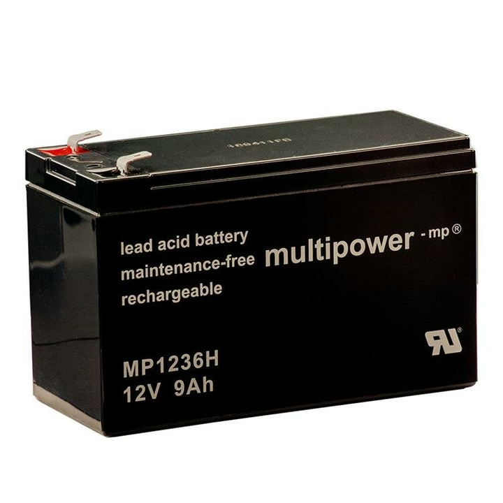 Multipower Hochstromtyp Batterie Mp1236 H 12 V 9 Ah Agm Hochstrombatterie Akku B-Ware - 4260476411601