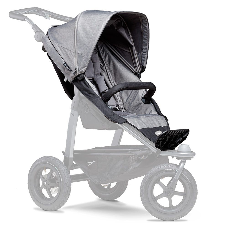 Tfk Sportsitz Kinderwagen Für Mono   Xxl Komfort Sitz Inkl. Wetterschutz Grau B-Ware - 4260484177971