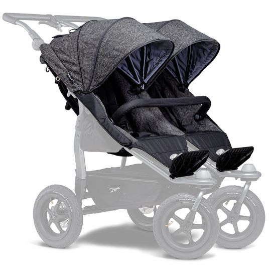 Tfk 2 Xxl Sportsitze Kinderwagenaufsatz Für Duo Grau Bis 45kg Wetterschutz Inkl. B-Ware - 4260484178435