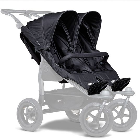 B-Ware Tfk 2 Xxl Sportsitze Kinderwagenaufsatz Für Duo Schwarz Wetterschutz Inkl.
