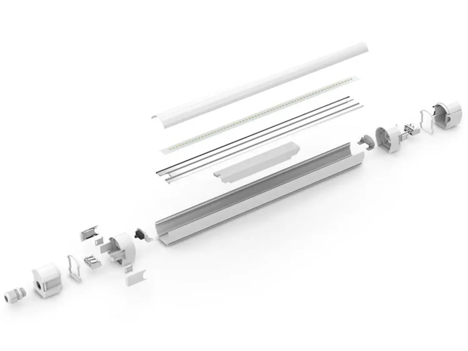 Enovalite Led Feuchtraumleuchte Leuchte Led 36 W 3960lm 4000 K 1200mm Eek E B-Ware - 4260508899926