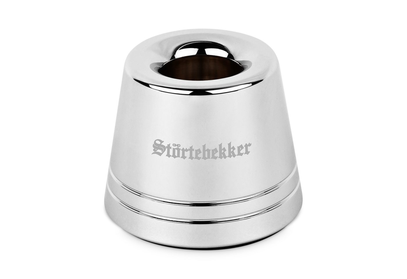 Coffret de rasage Störtebekker de qualité B, support, rasoir de sécurité, antidérapant, argent